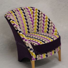 Fauteuil violet 