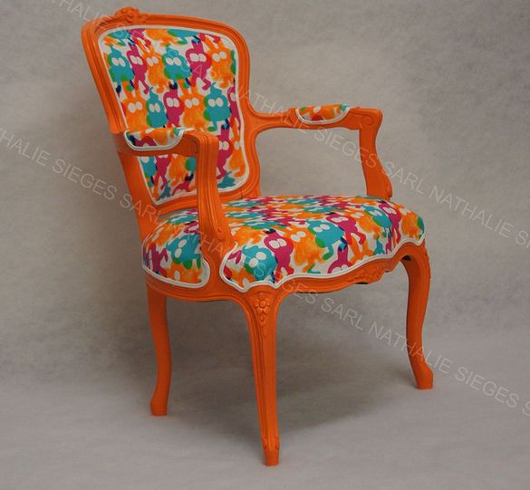 Chaise orange